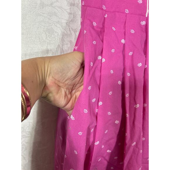 Kaiser Franz Josef Dress 42 Pink Flowers Austria Bavarian Dirndl Oktoberfest - Picture 2 of 14